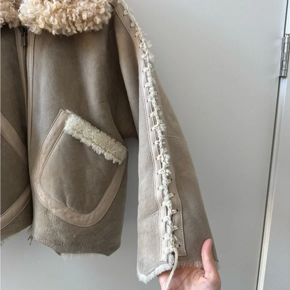 Milena Silvano Aviator Jacket Rare Archival Piece